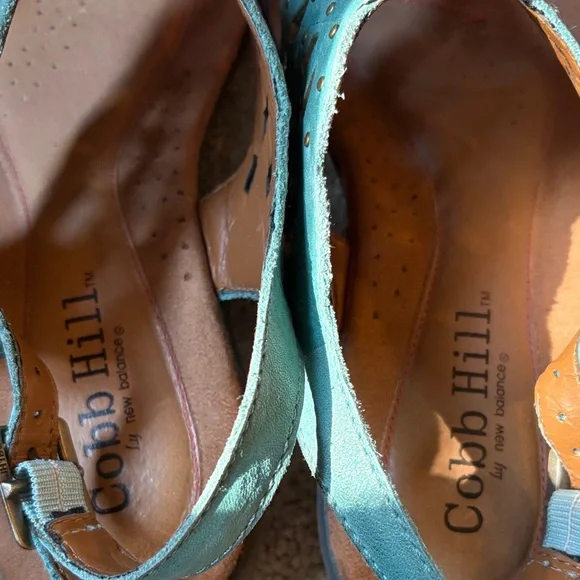 Cobb Hill by New Balance Teal and Brown Sandals - Picture 3 of 5